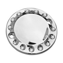  Drilled Point Cover 2-hole Aluminium Polished 