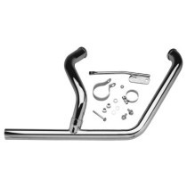  2 into 1 Header for Softail 86-06 Models Chrome 1,75" 