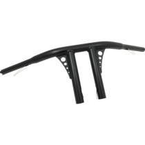  8 Straight-Up T-Bar Handlebar Black Powder Coated 1 1/4" Throttle By Wire 