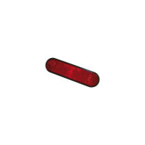  Round Edge Reflector with 2 Mounting Studs Red 