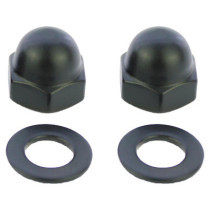  Mirror Nuts Kit Satin Black Powder Coated 