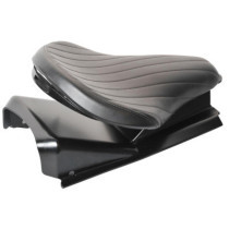  Flying Saddle Solo Seat Pan Black Steel 