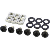  Exhaust Screw Kits Gloss Black Powder Coated 