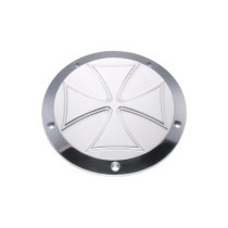  Iron Cross Derby Cover 5-hole Aluminium Polished 