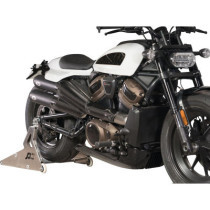  2 in 2 Racing Muffler and Mid-Pipe Set for Sportster S Models Endcap Tracker Carbon Black Ceramic Coated 