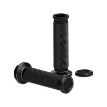  Satin Grips Black 7/8" Anodized Throttle By Wire 