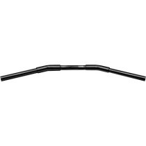  1 1/4" Fat Drag Bar Handlebar with 1" Clamp Diameter Dimpled 3-Hole Black Powder Coated 820 mm Throttle By Wire Throttle Cables