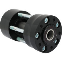  Dual Rotor Front Wheel Hub Black Non-ABS Dual Flange 