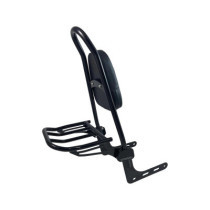  Tall Rigid Sissy Bar Luggage Rack Gloss Black Powder Coated 