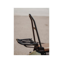  Tall Rigid Sissy Bar Luggage Rack Gloss Black Powder Coated 