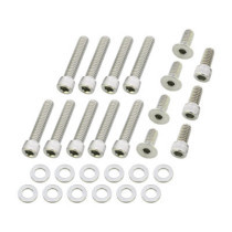  Primary Cover Screw Kit For FL Shovel, FX Shovel Stainless Steel 