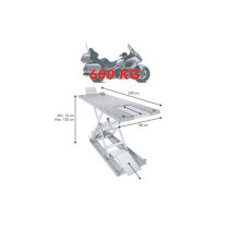  EH 600 Motorcycle Lift Blue 