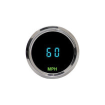  Round Mini Speedometer Scale: 225 km/h  Scale Color: black Chrome 52.3875 mm 