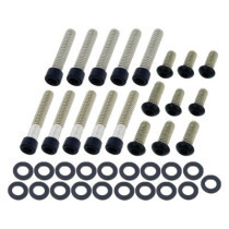  Primary Cover Screw Kit For Touring Satin Black Powder Coated 