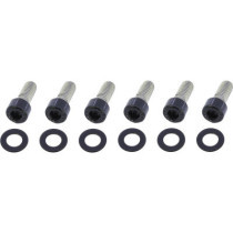  Exhaust Screw Kits Gloss Black Powder Coated 