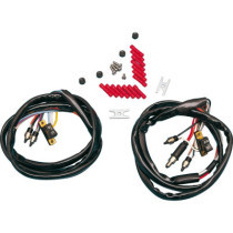  Early-Style Handlebar Wiring Harness Kit Left and Right Side, Black Switches and Caps 