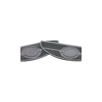  Oval Floorboard Replacement Pads Black 