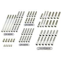  Complete Engine Screw Kit Screws for Dyna, Softail Primary-, Gear-, Inspection-, Derby-, Timer-, Tranny Side Cover, Rockerboxes