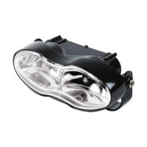  Wave High Beam and Fog Light Clear Lens Black H3 