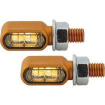  Little Bronx LED Turn Signal/Position Light Gold Tinted LED 