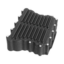  Ribbed Rocker Covers Black 