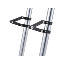  Adjustable CNC Headlight Braket 41mm Fork Mount Black Anodized 