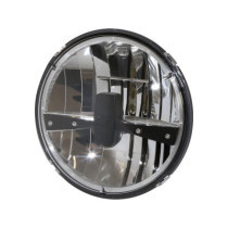  Type 3 7" LED Reflektor Scheinwerfereinsatz Black bulb shield Black Clear LED 