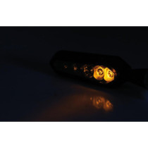  SORA Sequential LED Turn Signal Black Satin Mirror LED 