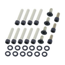  Primary Cover Screw Kit For FL Shovel, FX Shovel Satin Black Powder Coated 