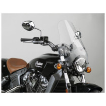  Street Shield Windshield with U-Clamp Mount For 7/8" and 1" handlebars, Height: 17", Width: 16", U-Clamp Handlebar Mount includ