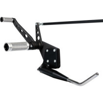  Forward Control Kit for Softail Base Alu with side stand Black 