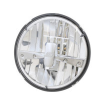  Type 3 7" LED Reflektor Scheinwerfereinsatz Chrome bulb shield Chrome Clear LED 