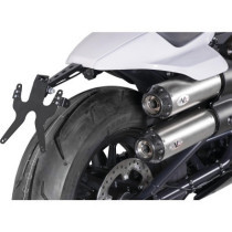  2 in 2 Muffler Set for Sportster S Models Endcap Tracker Carbon Satin 