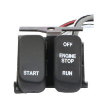  96-up Ergonomic Replacement Engine Start and Stop Switch Engine/Stop/Start Switch Black 