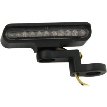  Stripe LED Turn Signal with Mirror Mount Black Clear LED 