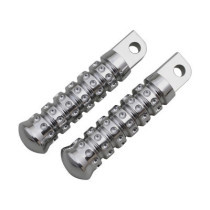  Ribbed Foot Pegs Chrome 