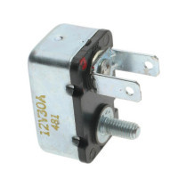  Circut Breaker 30 Amp, with 10-32 stud and 2 1/4" blade terminals spades 