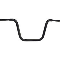  1 1/4" Fat Ape Hanger Handlebar with 1 1/4" Clamp Diameter Dimpled 5-Hole Black Powder Coated 1 1/4" Throttle Cables 