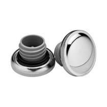  OEM-Style Screw-Inn Gas Cap Set of left and right caps (Vented and Non-vented) Chrome 