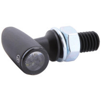  Proton One LED Turn Signal/Position Light LED, Tinted Lens, Black Metal Housing Black Smoke LED 