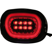  Flat OEM-Style LED Taillight Black reflector Black LED 