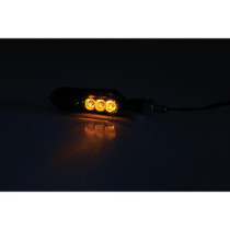  SORA Sequential LED Turn Signal Black Satin Smoke LED 