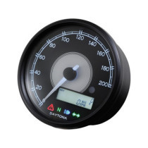  Velona80 Speedometer Scale: 200 mph  200 km/h  Scale Color: black Black 80.0 mm 