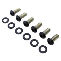  Derby Cover Screw Kits Flat Black Powder Coated 