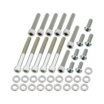  Primary Cover Screw Kit For Dyna, Softail Stainless Steel 