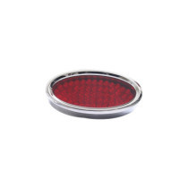  Oval LED Taillight Chrome 