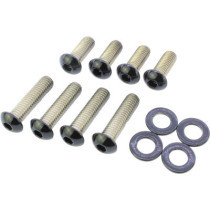  Fender Strut Screw Kits Supplied are 8 screws and 4 washers Gloss Black Powder Coated 