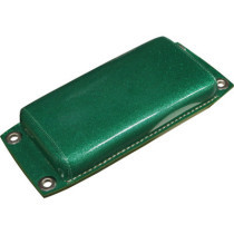  Retro Smooth Pillion Pad Green Synthetic Leather 