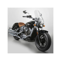  Street Shield Windshield with QuickSet Mount For 1" handlebars, Height: 17", Width: 16", QuickSet 4-Point Handlebar and Fork Mo