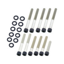  Cam Cover Screw Kit Satin Black Powder Coated 